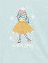 LC Waikiki Crew Neck Printed Long Sleeve Girl T-shirt